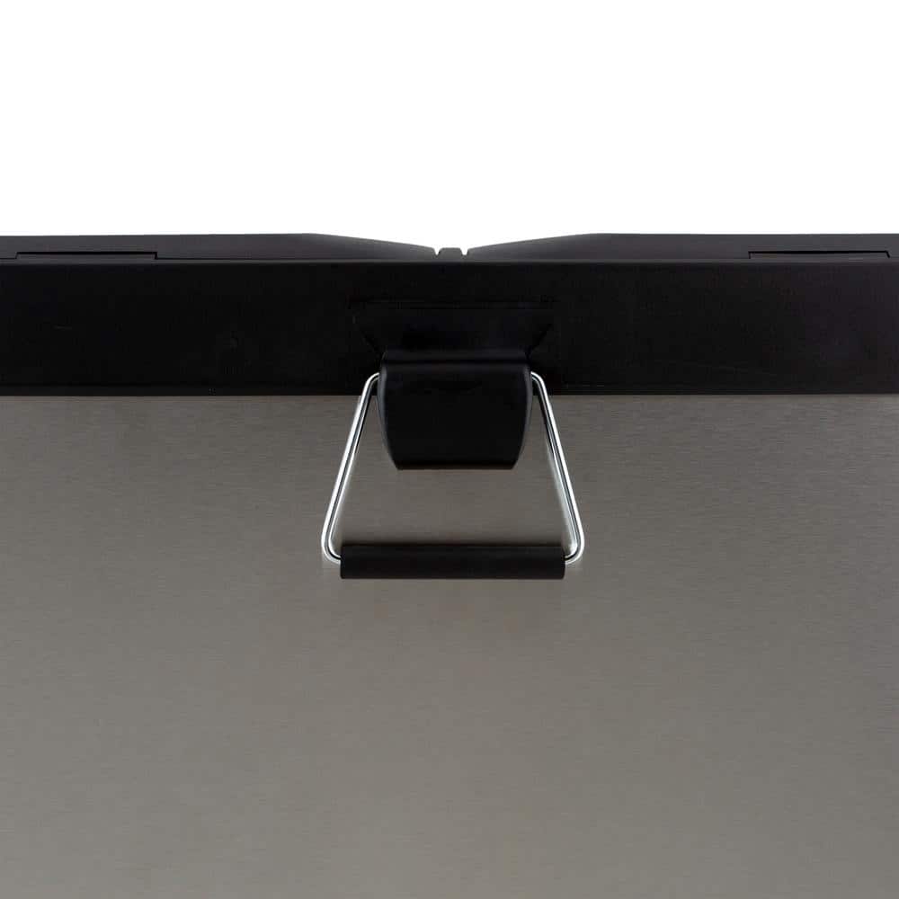 15.85 Gal. Stainless Steel 2-Compartment Touchless Recycle Bin Waste Containers - Hercitys