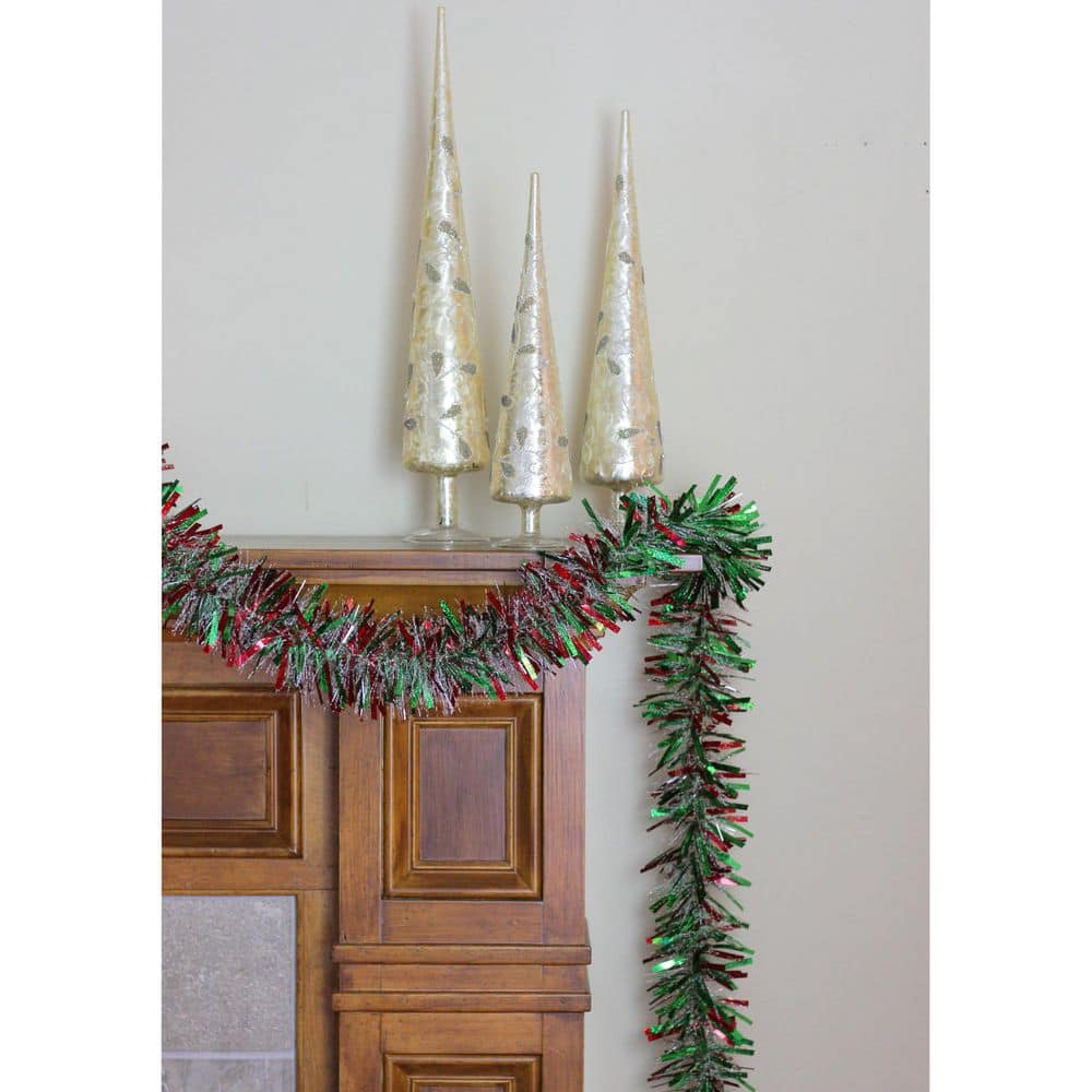 12 ft. x 4 in. Snowblush Wide Cut Artificial Christmas Garland -12 ft. Length – Unlit - Hercitys