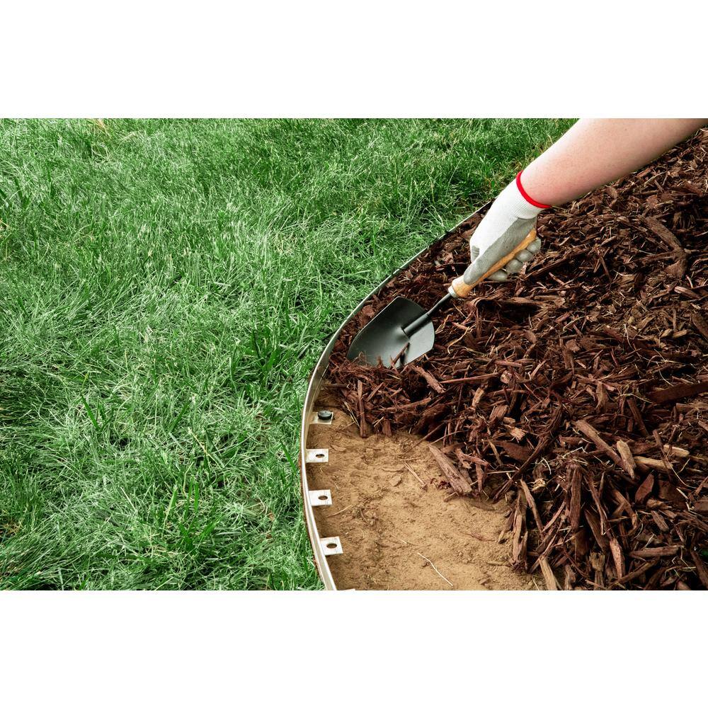 40 ft. L x 1.24 W x 1.74 in. H Aluminum Mill No-Dig Landscape and Paver Edging - Hercitys