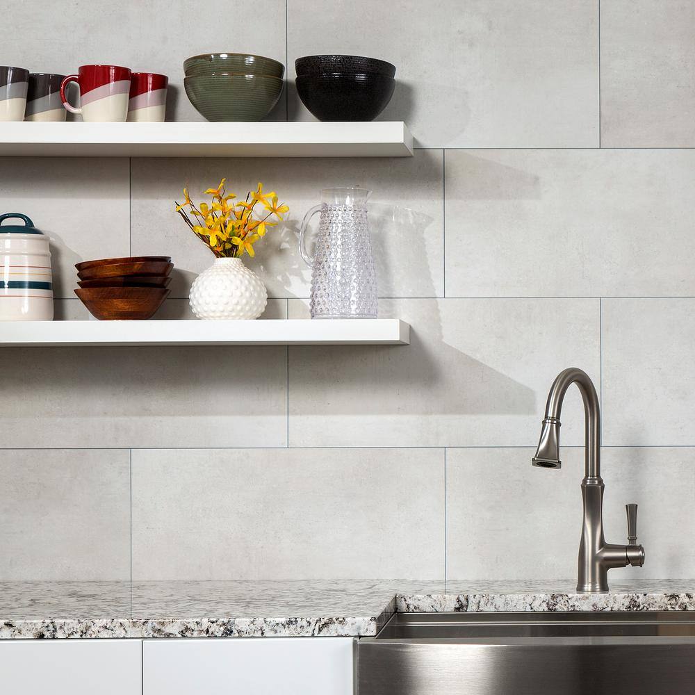 23.23 in. L x 11.1 in. W Wintry Mix No Grout Vinyl Wall Tile (17.9 sq. ft./case) - Hercitys