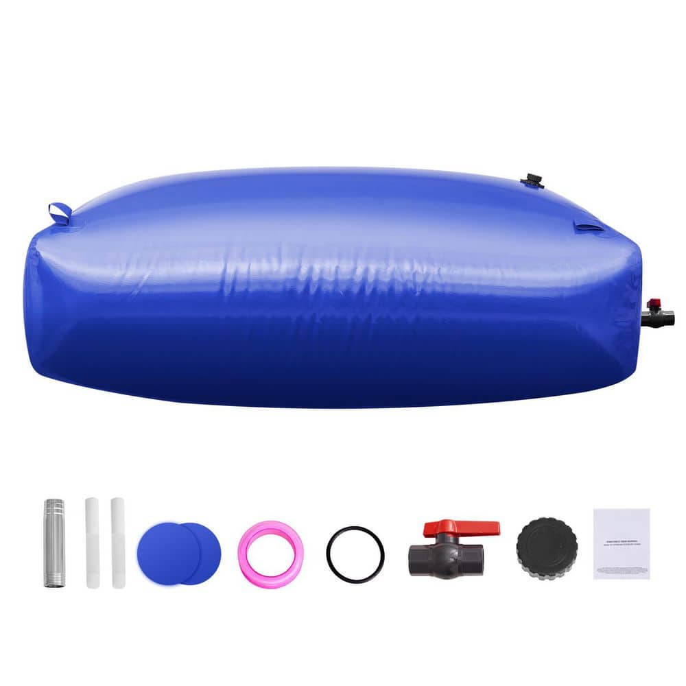 1000 L Water Storage Bladder, 264 gal. Collapsible PVC Water Tank, Portable Soft Water Bag for Camping, Fire Prevention - Hercitys
