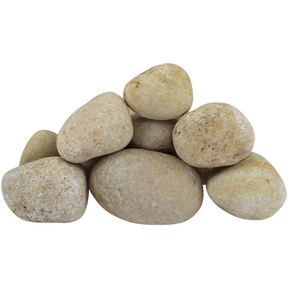 0.4 cu. ft. 3-5 in. 30 lbs. Large Creek Stone River Rock - Hercitys
