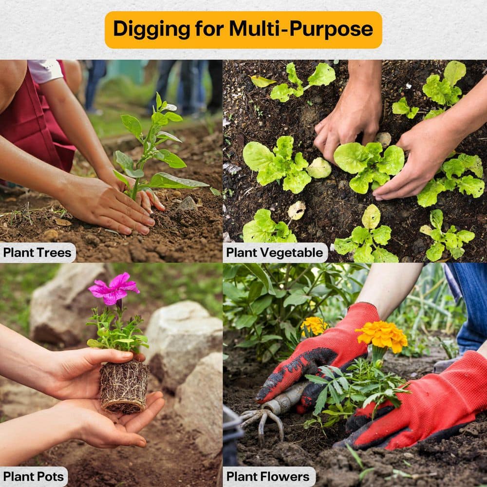 2 in. x14.5 in. Garden Auger Drill Bit for Planting for Gardening Bulbs, Flowers, and Bedding Plant-Fit in 3/8 Hex Drill - Hercitys