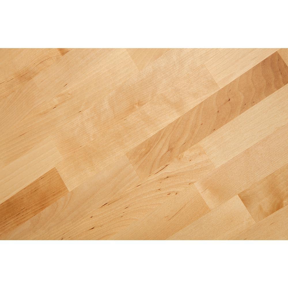5 ft. L x 30 in. D Finished Engineered Birch Butcher Block Desktop Countertop - Hercitys
