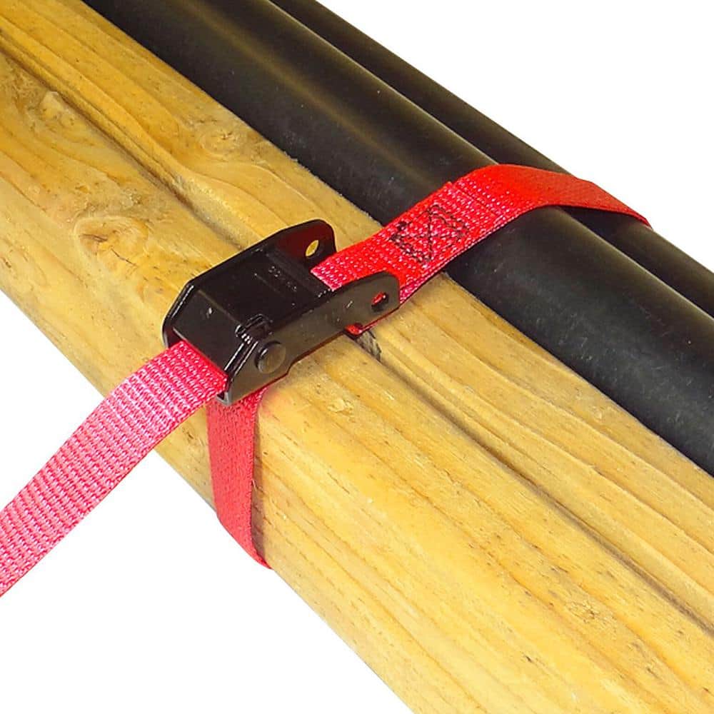 3 ft. x 1 in. Cam with Cinch Strap in Red (2-Pack) - Hercitys