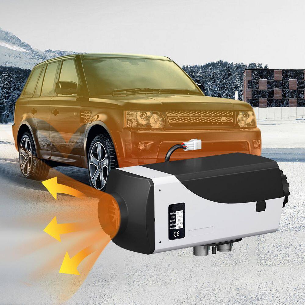 5 KW Diesel Air Heater 10 L Tank Diesel Heater 12-Volt Diesel Parking Heater Muffler with LCD Thermostat Remote Control - Hercitys