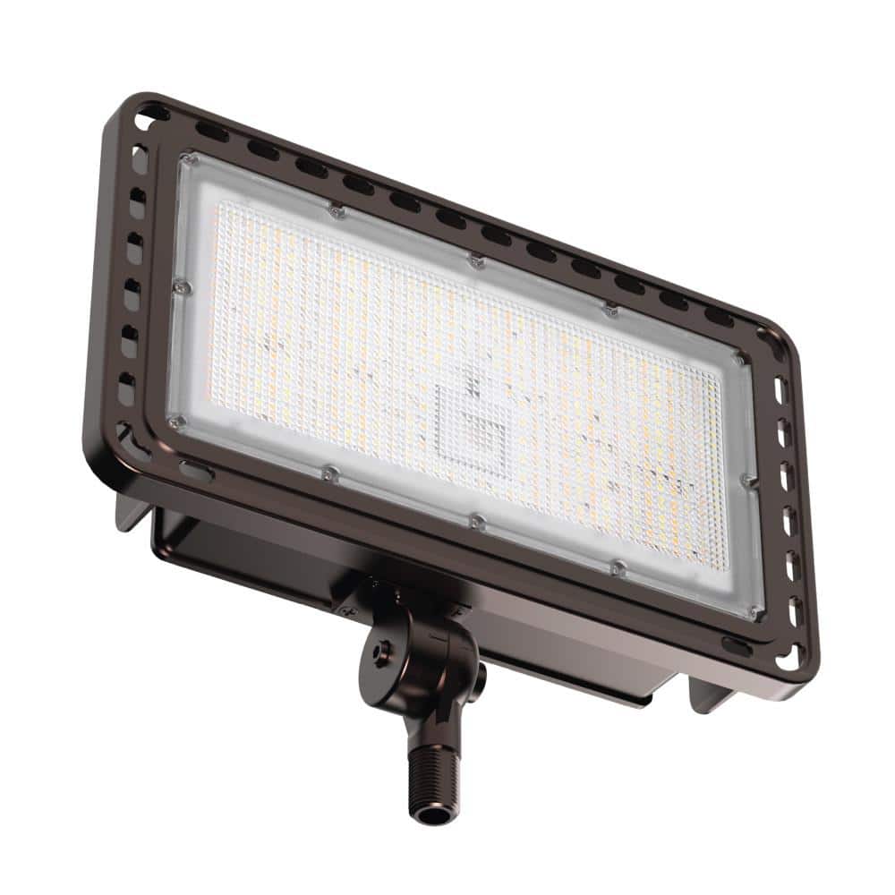 15000 Lumen Select Integrated LED Selectable 5CCT Bronze Dusk to Dawn or Motion Commercial Ground/Wall Flood Light - Hercitys