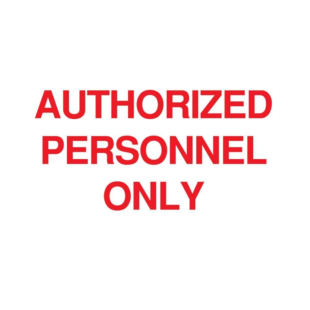 10 in. x 14 in. Plastic Authorized Personnel Only Admittance Sign - Hercitys