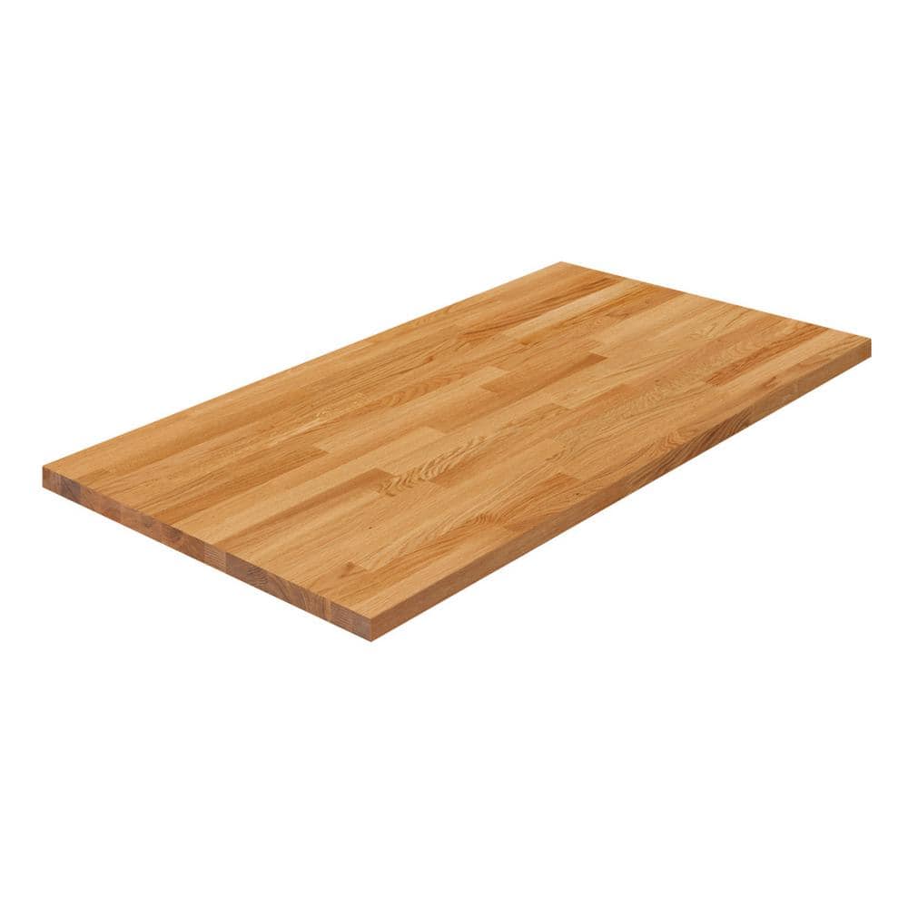 4 ft. L x 25 in. D Finished Engineered Oak Butcher Block Countertop - Hercitys