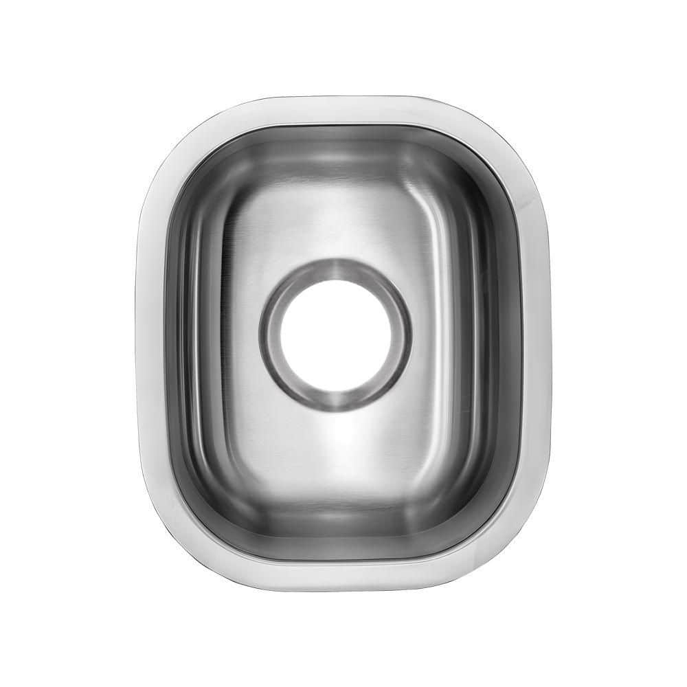 18 Gauge Stainless Steel 15 in. Undermount Bar Sink with Accessories - Hercitys