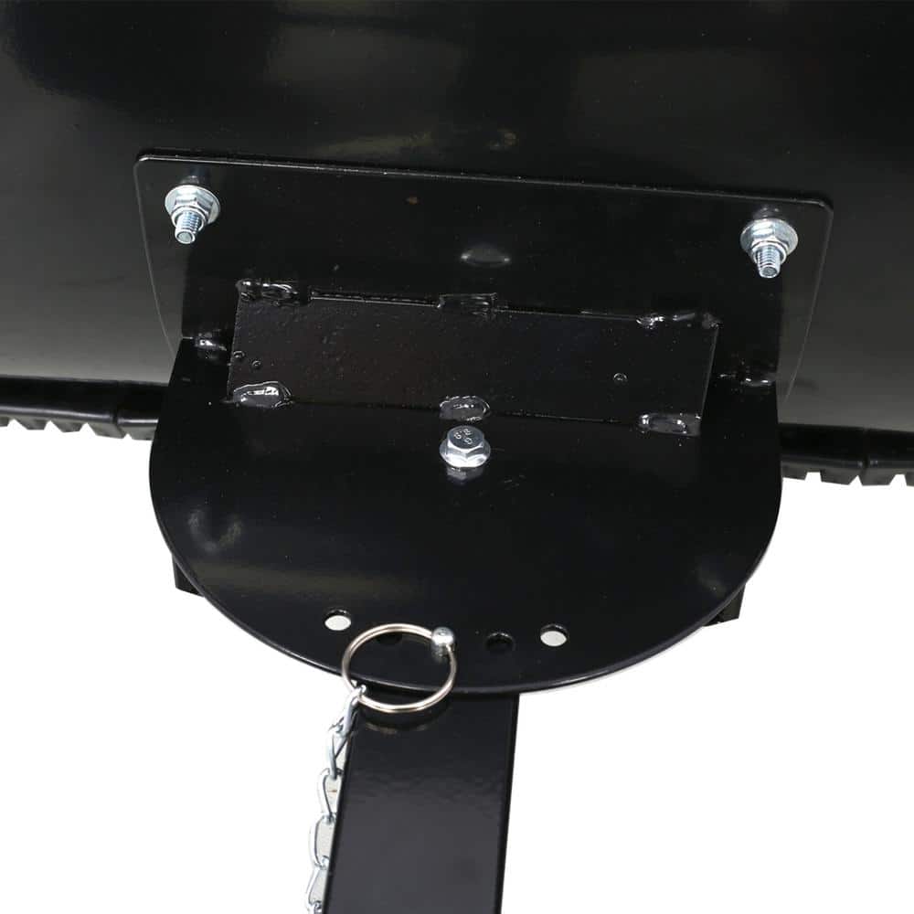 29 in. Adjustable Angle Rubber Handle Steel Blade Snow Shovel with Wheels, Snow Pusher, Snow Removal Tool, Black - Hercitys