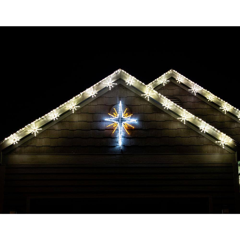 4 ft. 148-Light Gold and White Bethlehem Star Novelty Light - Hercitys