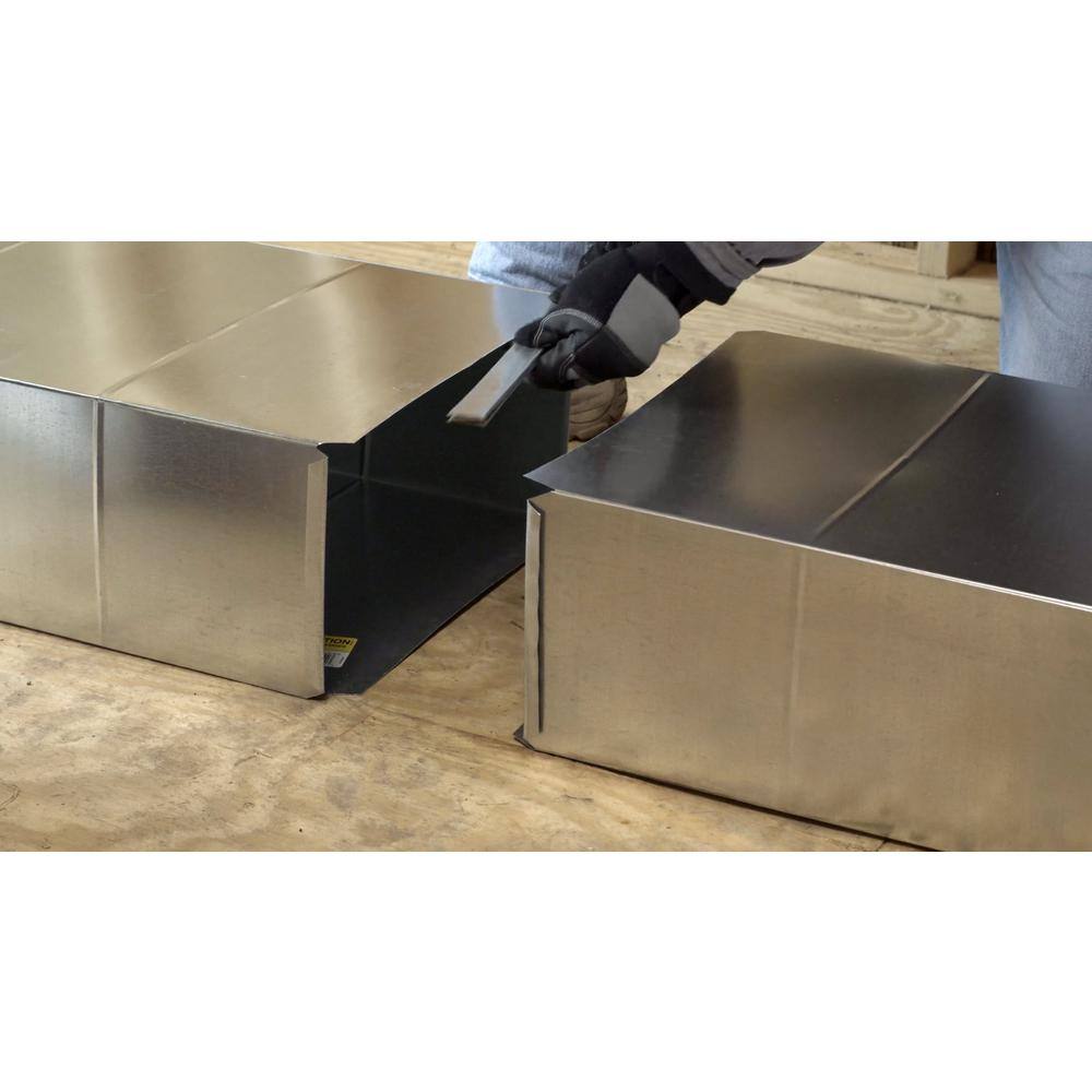 3.25 in. x 14 in. x 5 ft. Half Section Rectangular Stack Duct - Hercitys