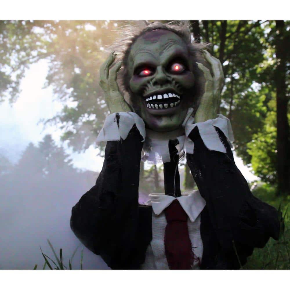 20 in. Touch Activated Pop-Up Animatronic Ghoul - Hercitys