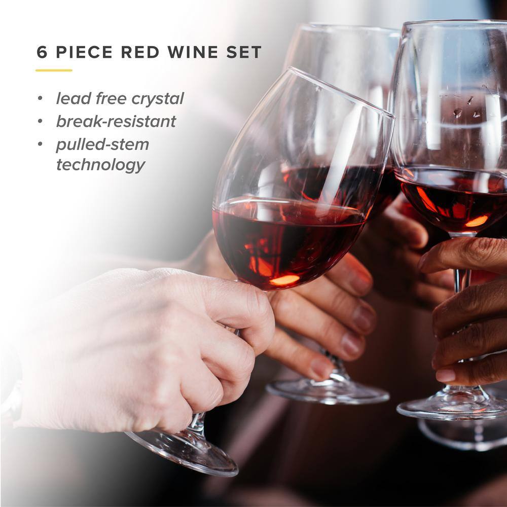 19.25 oz. Red Wine Glasses (Set of 6) - Hercitys