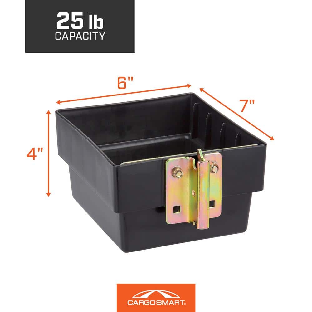 4 in. H x 6 in. W x 7 in. D Small Plastic Track Bin - Hercitys