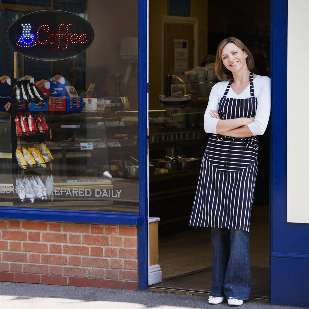 23 in. x 14 in. LED Oval Coffee Sign - Hercitys