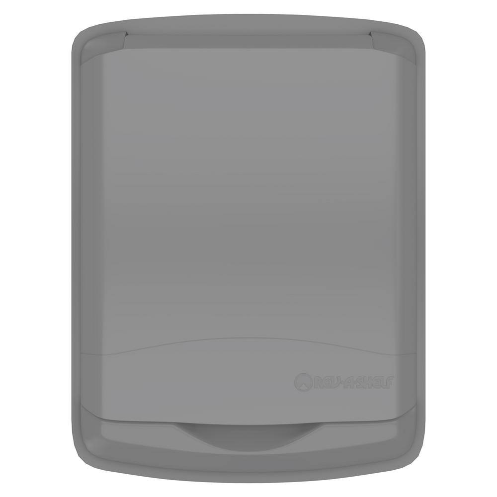 50 Qt. Polymer Trash Can Replacement Lid, Silver - Hercitys