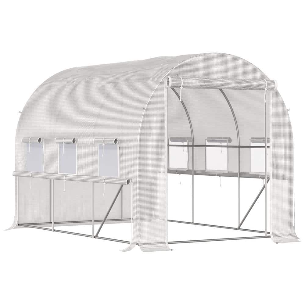 120 in. W x 84 in. D x 84 in. H Walk-In Tunnel Greenhouse - Hercitys