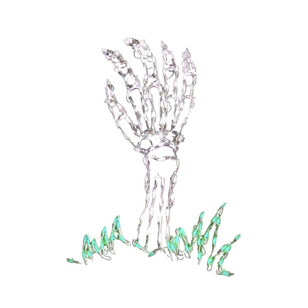 27 in. LED Skeleton Hand Halloween Yard Decoration - Hercitys