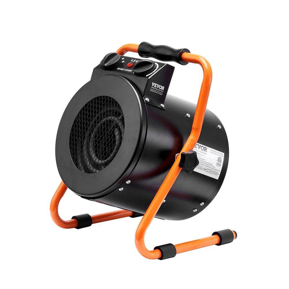 1500W Forced Air PTC Fast Heating Portable Greenhouse Heater Fan Electric Furnace with Overheat Protection,2 Speed - Hercitys