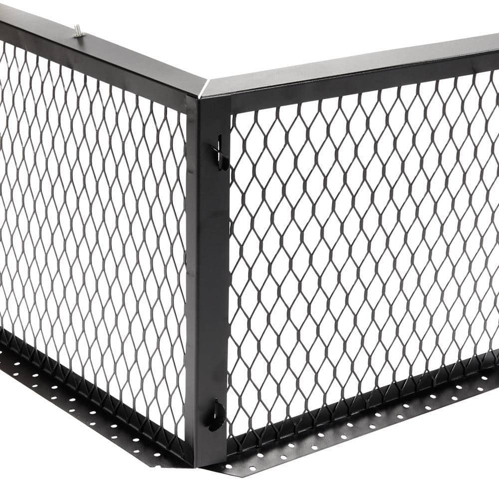 35 in. x 17 in. x 14 in. H Chimney Cap in Black Galvanized Steel - Hercitys