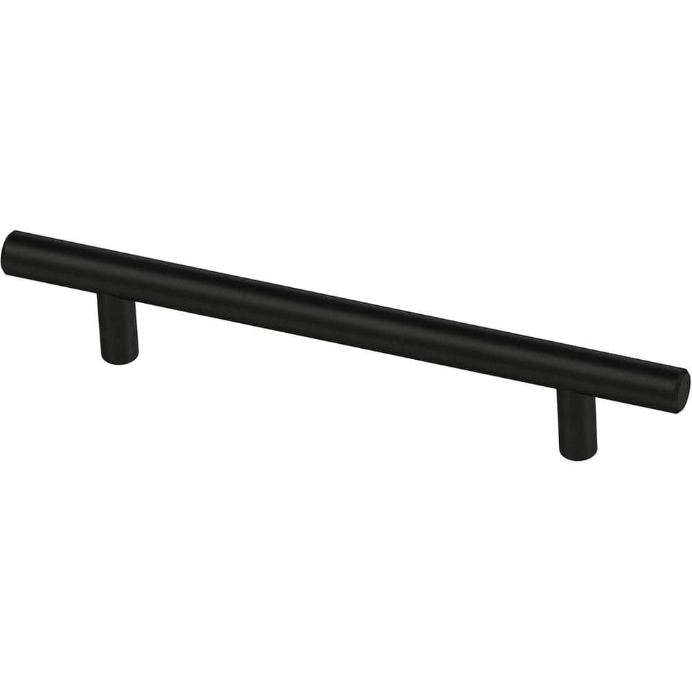 30-Pack Simple Bar 5-1/16 in. (128 mm) Modern Matte Black Cabinet Drawer Pulls - Hercitys