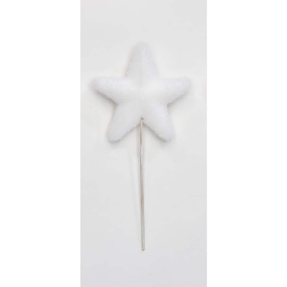 5 in. Star on 6 in. Pick, White (Set of 3) - Hercitys