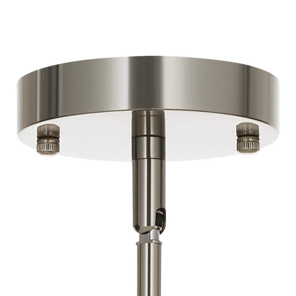 18 in. 4-Light Oatmeal Semi-Flush Mount Ceiling Light Fixture Drum Pendant Light with 2-Layer Fabric Shade E26 Bases - Hercitys