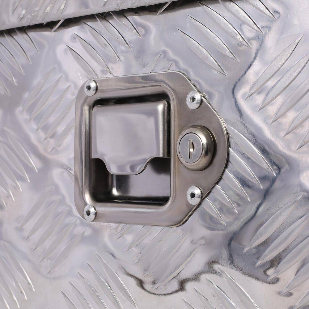 21 Gal. Silver Aluminum Deck Box - Hercitys