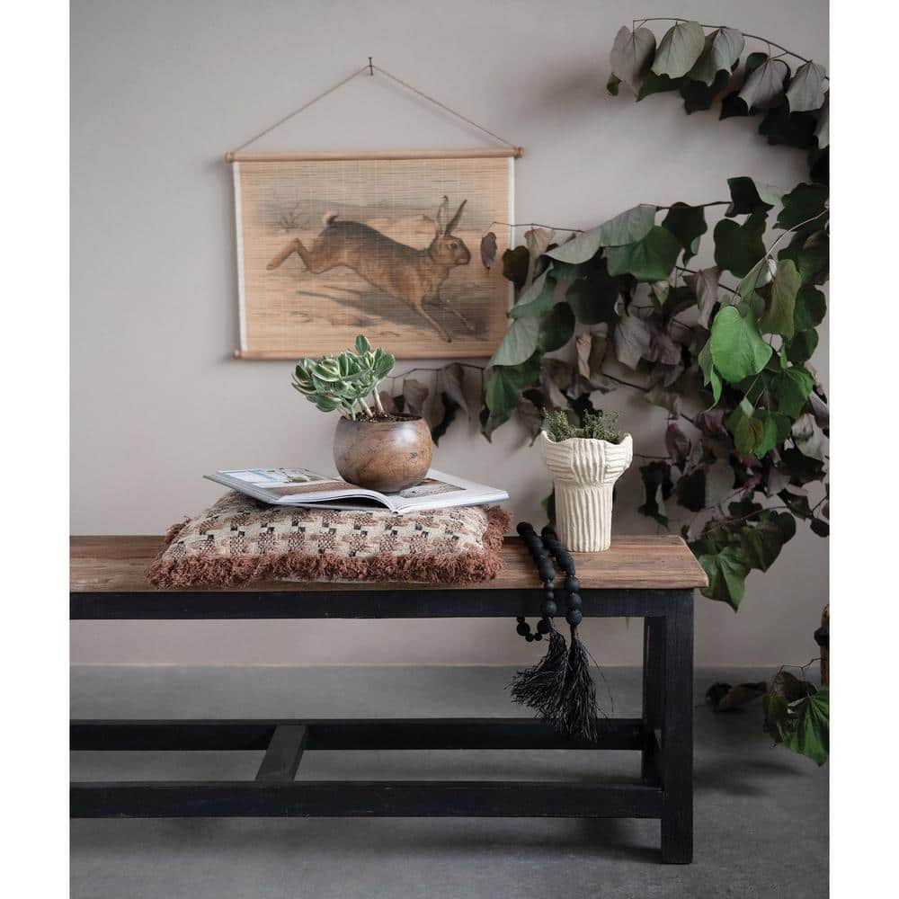 5 in. 57 oz. Walnut Stained Finish Mango Wood Bowl - Hercitys