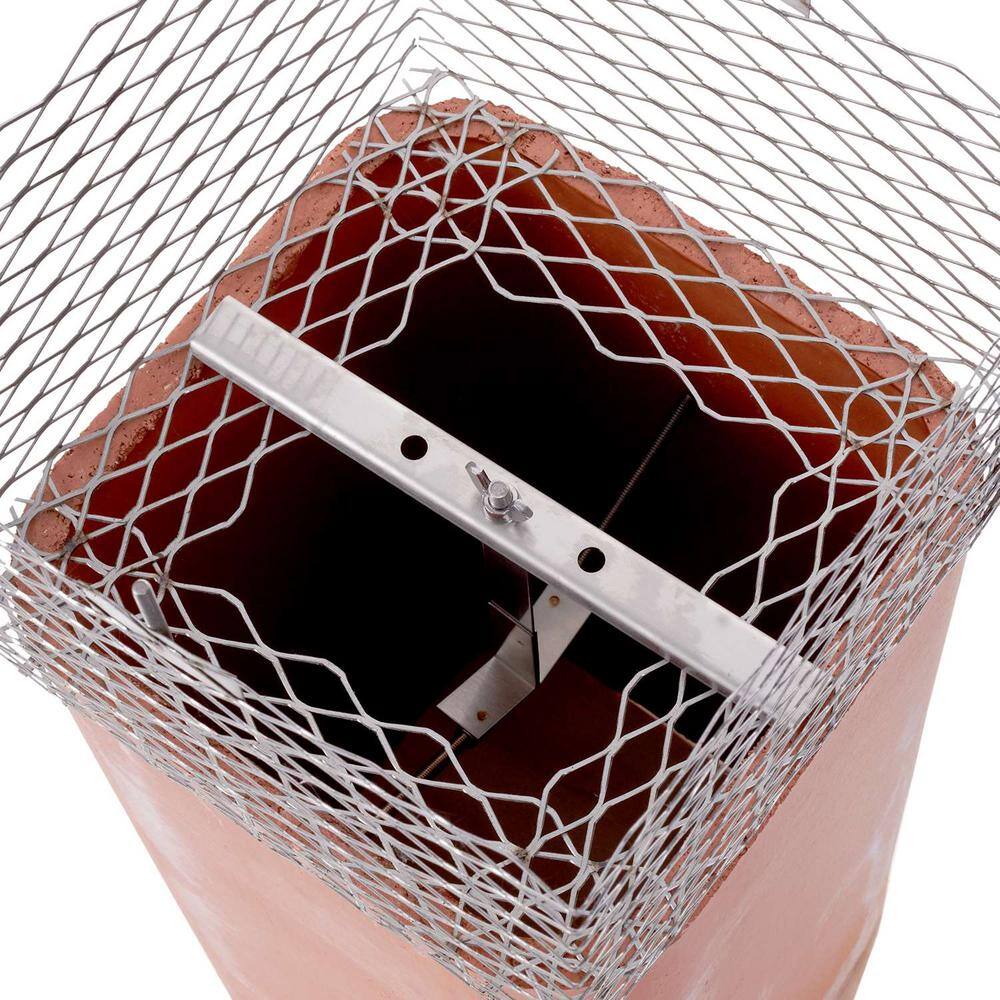 13 in. x 13 in. Chimney Cap in Stainless Steel - Hercitys