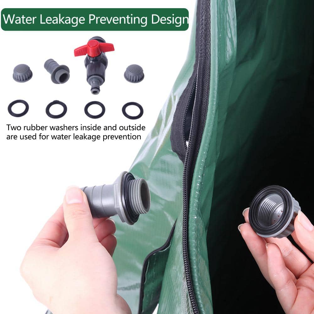 100 Gal. Green Rainwater Barrel - Hercitys