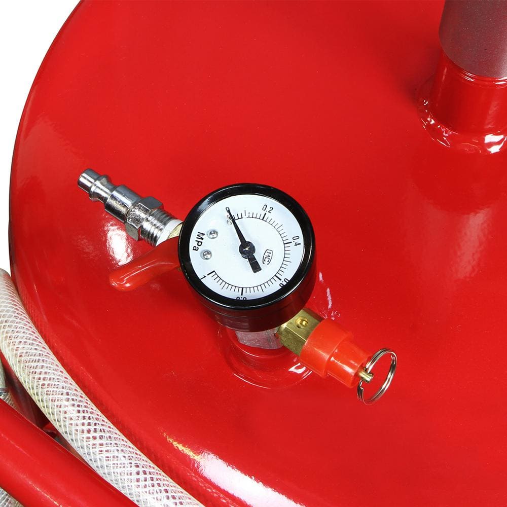 20 Gal. Portable Steel Waste Oil Drain Tank Air Operated with Adjustable Funnel Height - Hercitys