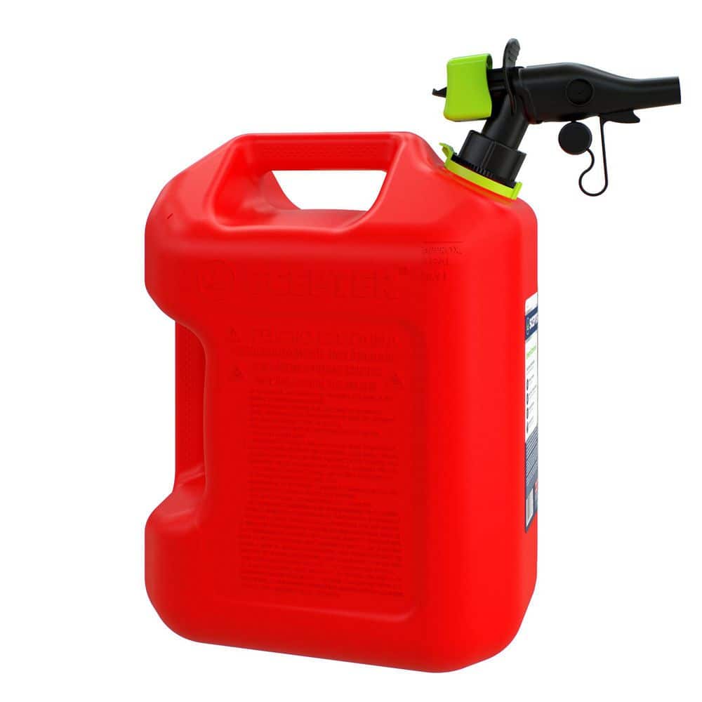 5 Gal. Smart Control Gas Can with Rear Handle, Red Fuel Container - Hercitys