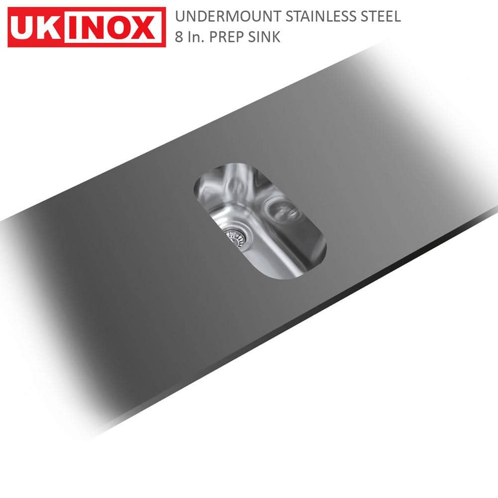 18 Gauge Stainless Steel 9 in. Undermount Bar Sink - Hercitys