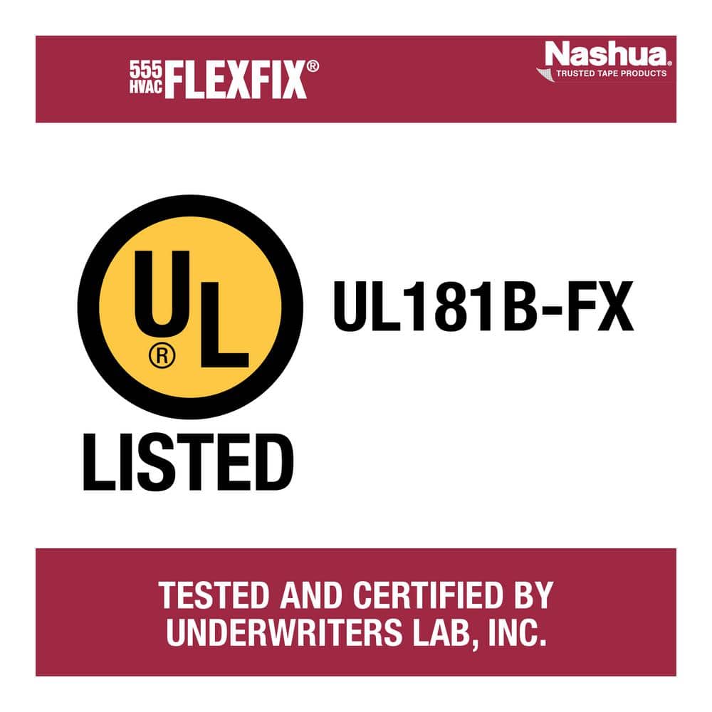 1.89 in. x 120.3 yd. 555 FlexFix UL Listed Duct Tape Sealer - Hercitys