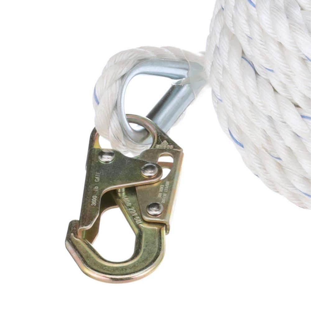 100 ft. Standard Vertical Lifeline 5/8 in. (16 mm) Polysteel Rope - Hercitys