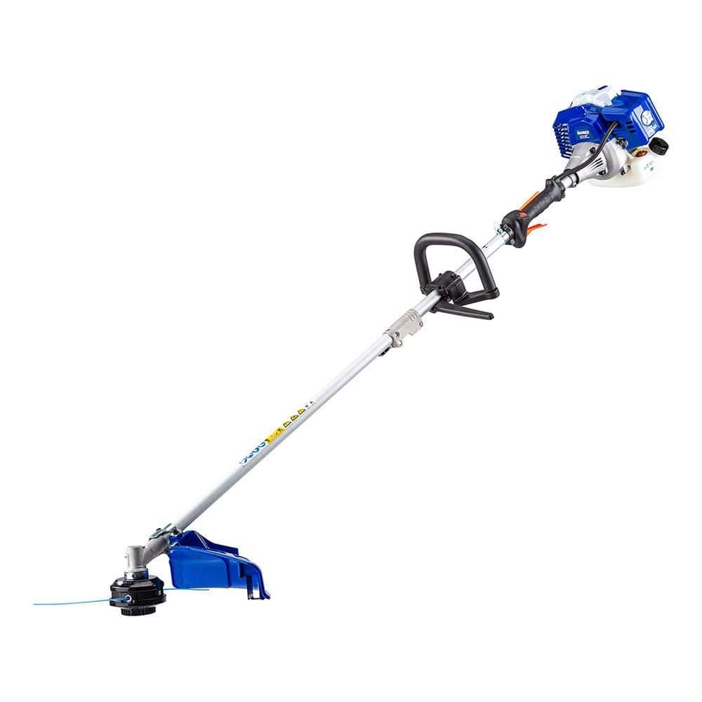 26cc Weed Wacker Gas 3 in. 1 String Trimmer/Edger 17 in. with 10 in. Brush Cutter, Rubber Handle and Shoulder Strap - Hercitys
