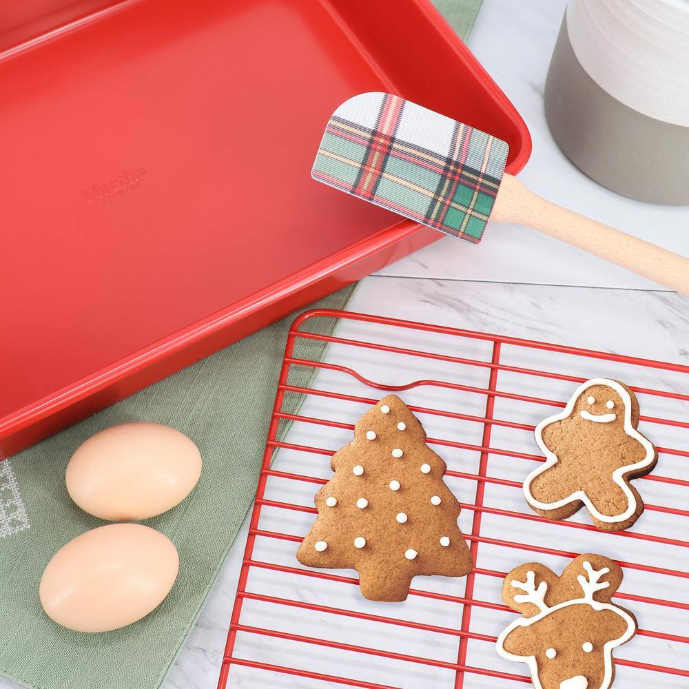 3-Piece Carbon Steel Bakeware Set in Red and Plaid - Hercitys