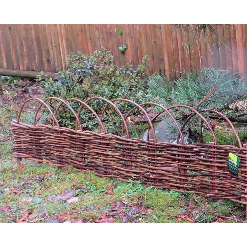 4 ft. Woven Willow Edging with Arc Top - Hercitys
