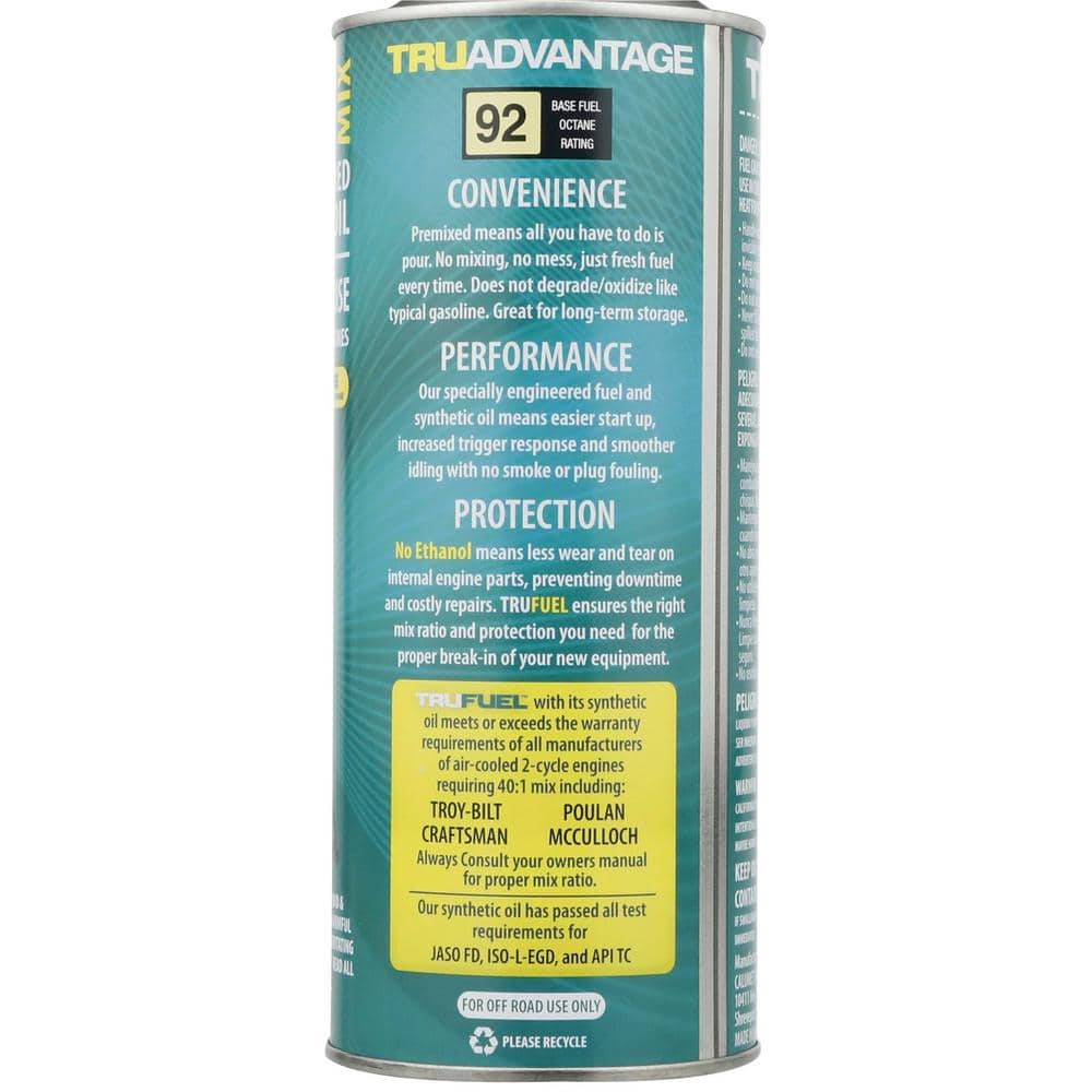 2-Cycle 40:1 Pre-Mixed Fuel and Oil 32 oz. (6-Pack) - Hercitys