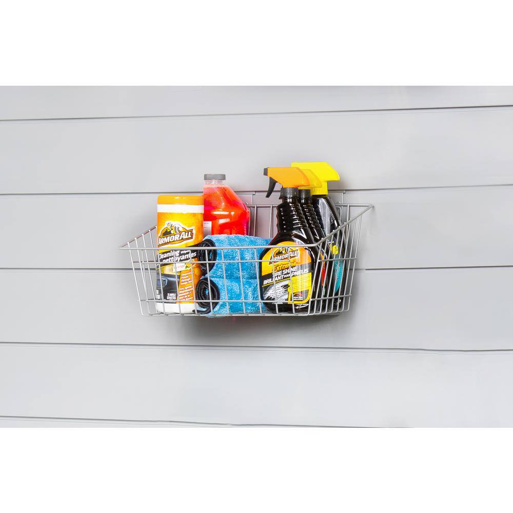 15 in. L x 11 in. W x 8 in. H Slatwall Medium Wire Basket (3-Pack) - Hercitys