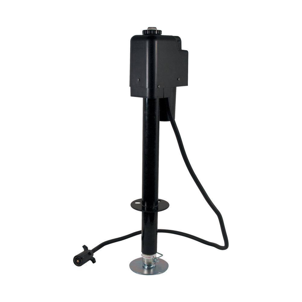 3500 Electric Tongue Jack with 7 Way Plug in Black - Hercitys