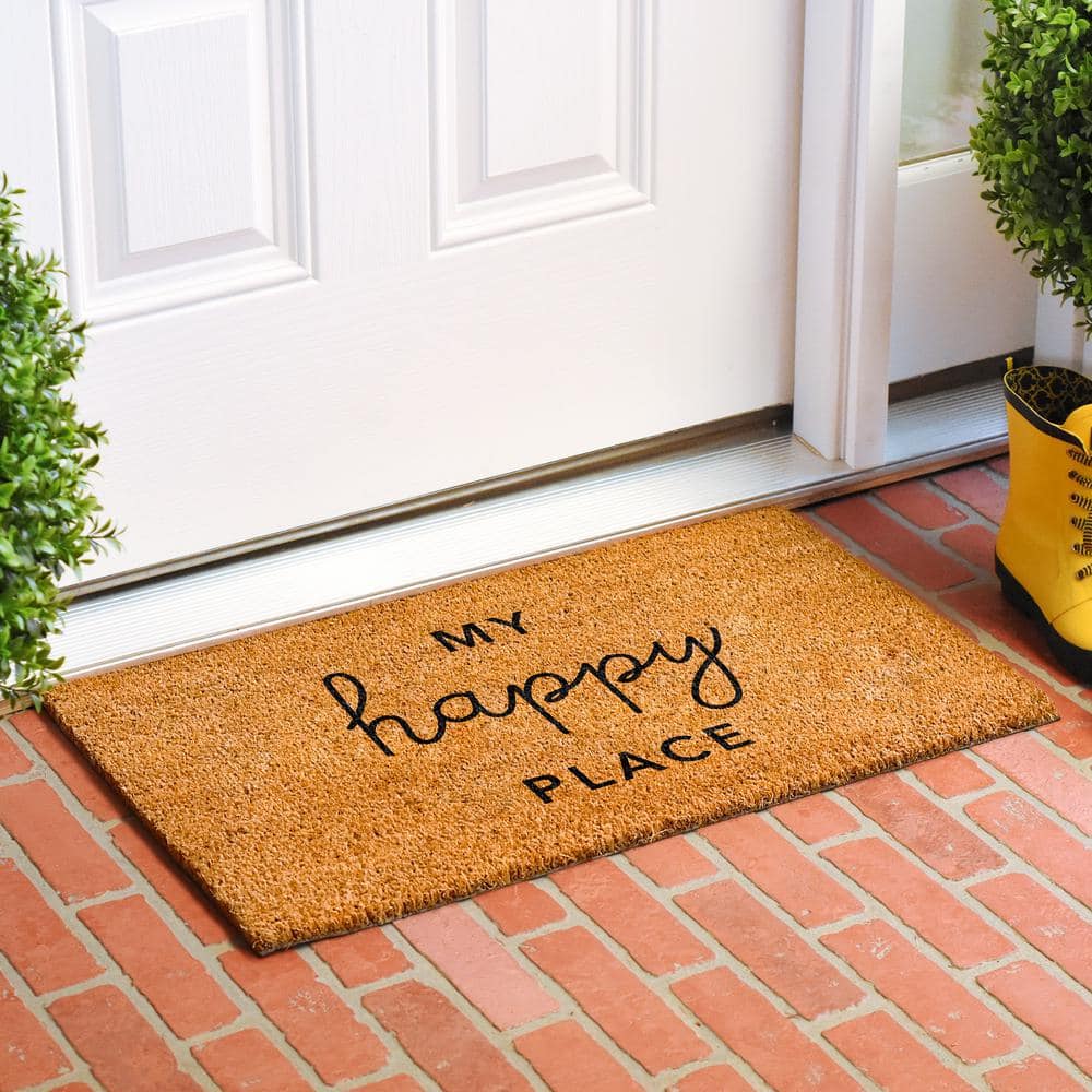 24 in. x 36 in. My Happy Place Doormat - Hercitys