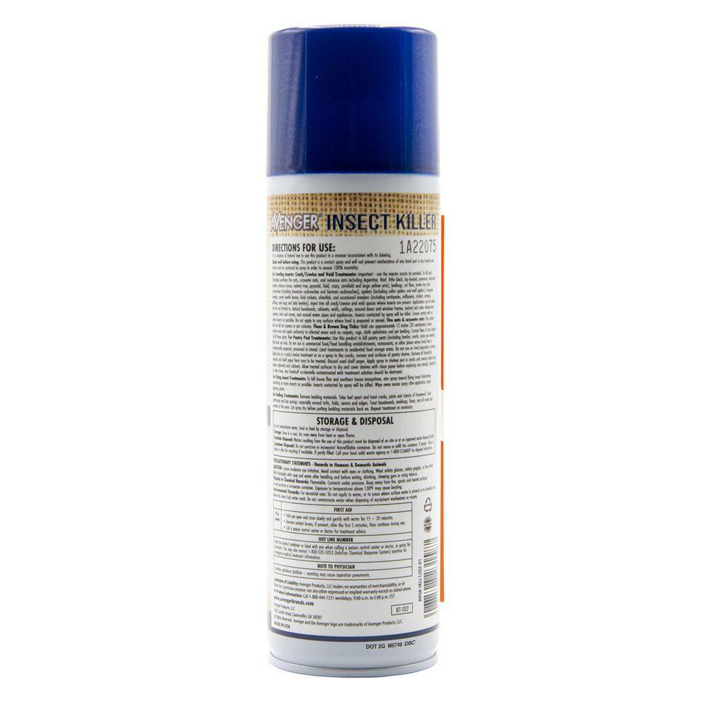 12 oz. Insect Killer, Unscented Natural Plant-Based Ingredients, Indoor/Outdoor, Aerosol Spray Can (2-Pack) - Hercitys