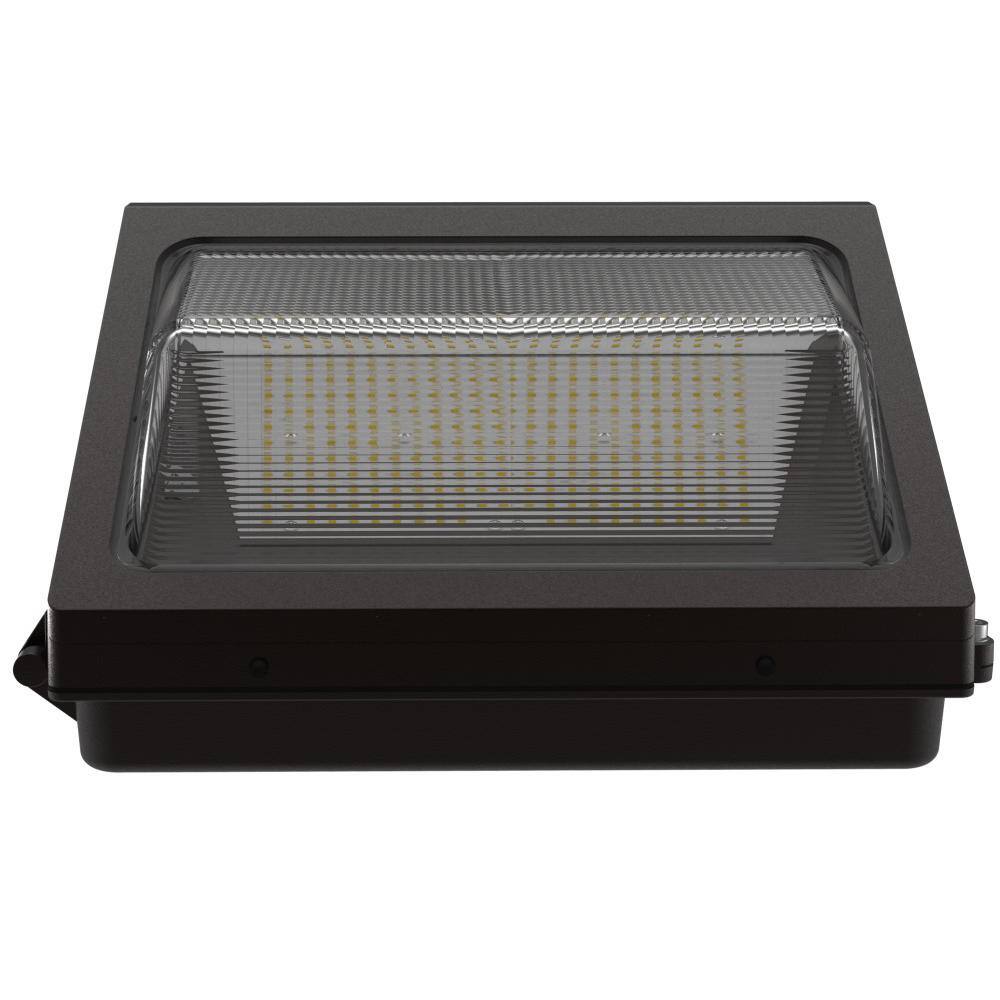 1050-Watt Equivalent Integrated LED Bronze Dimmable Outdoor Wall Pack Light, Selectable CCT 3000K/4000K/5000K - Hercitys