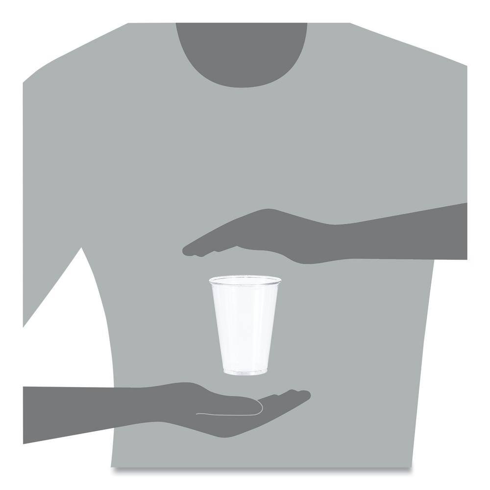 10 oz. Ultra Clear Disposable Plastic Cups, PET, Tall (50/Bag, 20-Bags/Carton) - Hercitys