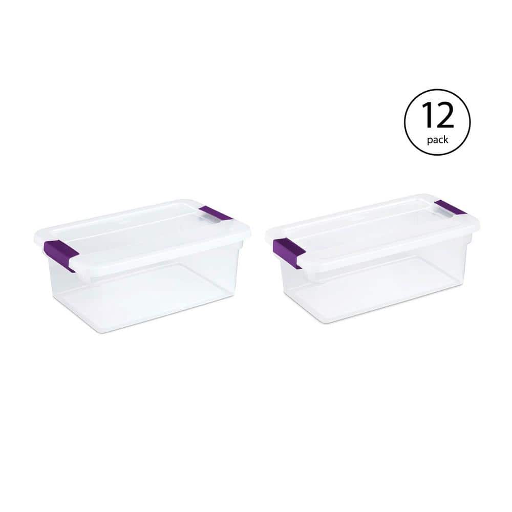 15 and 6 qt. ClearView Latch Storage Bin Containers - Hercitys