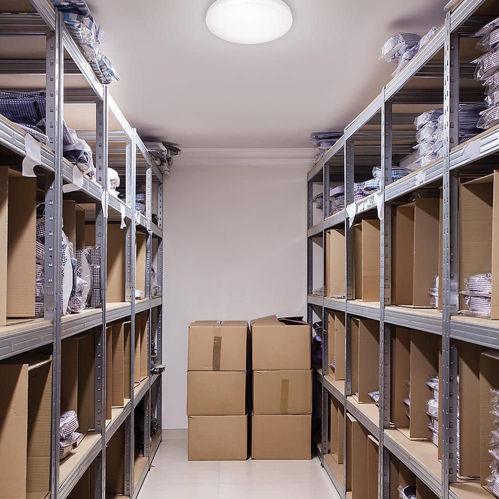 20 in. White Round LED Flush Mount Ceiling Light 2200 Lumens 4000K Bright White Dimmable Bedroom Basement Garage - Hercitys